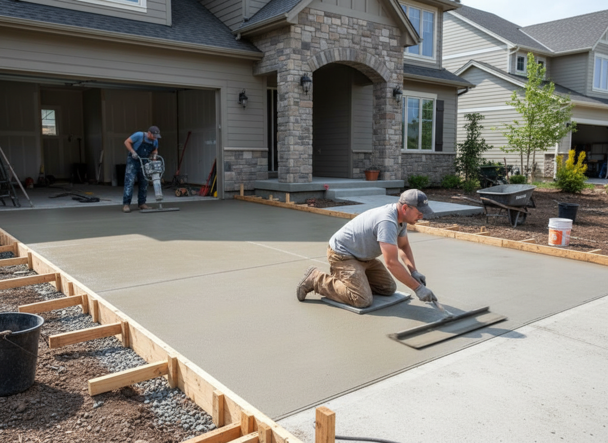 Professional hardscaping work